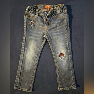 7 For All Mankind Kids Distressed Blue Jeans